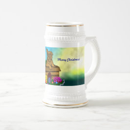 Caneca De Cerveja Puppy em uma caixa, Merry Xmas