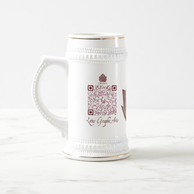 Caneca De Cerveja QRcode para uso multi-propósito (Esquerda)