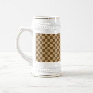 Caneca De Cerveja Quadro de controlo clássico castanho de Shirley Ta