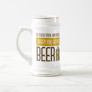 Caneca De Cerveja Quando você beber a cerveja