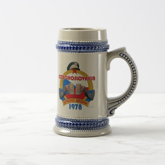 Caneca De Cerveja Quebra da primavera de 1978 na Checoslováquia (Direita)