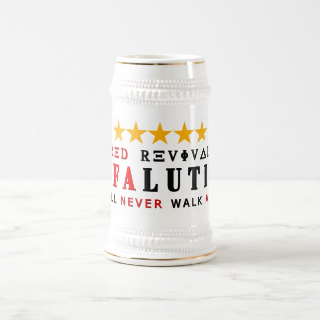 Caneca De Cerveja RAFALUTION - REVI VERMELHO de cinco estrelas (Centro)