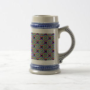 Caneca De Cerveja Rainbow Spiral by Kenneth Yoncich