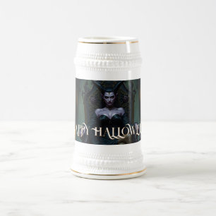 Caneca De Cerveja Rainha Demônio Trono à Luz de Velas