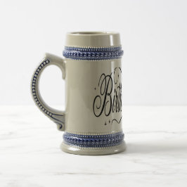Caneca De Cerveja Rainha do Aniversário Grupo de Celebração Personal