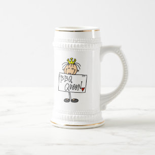 Caneca De Cerveja Rainha do Churrasco em Figuras de Palito