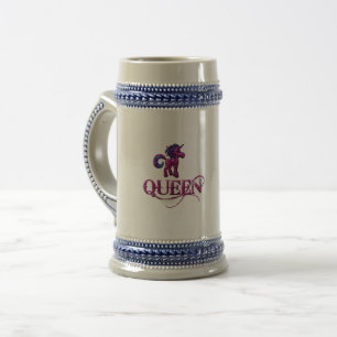 Caneca De Cerveja Rainha Unicórnio