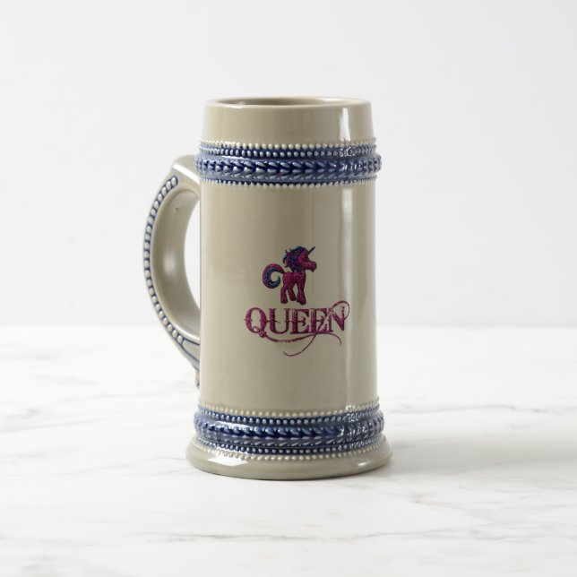 Caneca De Cerveja Rainha Unicórnio (Frente Esquerda)