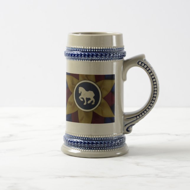 Caneca De Cerveja Rascunho de Rosette Mug (Direita)
