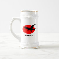 Raven em sol vermelho