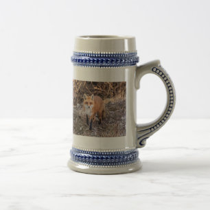 Caneca De Cerveja Red Fox perto e pessoal