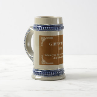 Caneca De Cerveja regra 91 de Gibbs