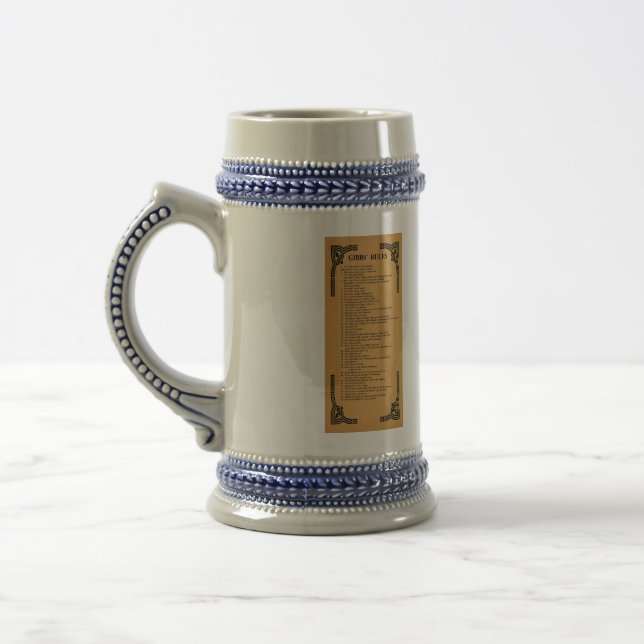 Caneca De Cerveja regras de Gibbs (Esquerda)