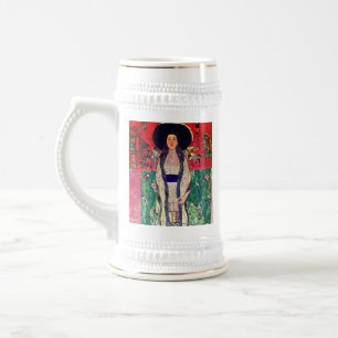 Caneca De Cerveja Retrato de Adele Bloch-Bauer II por Gustav Klimt
