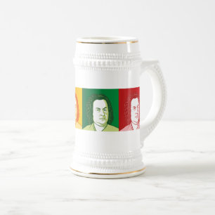 Caneca De Cerveja Retrato de Johann Sebastian Bach