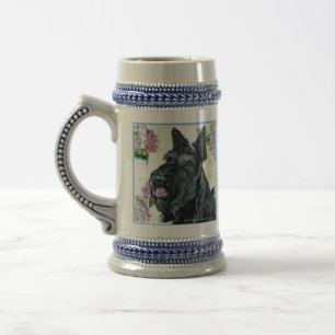 Caneca De Cerveja Retrato de Terrier do Scottish