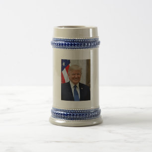 Caneca De Cerveja Retrato Oficial do Presidente Donald Trump Eleição