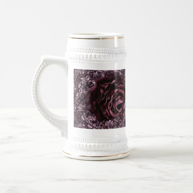 Caneca De Cerveja Rosa Mandala (Esquerda)