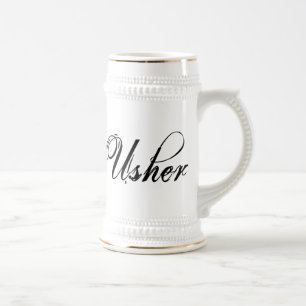 Caneca De Cerveja Roteiro do Grunge de Naughy - preto de Usher