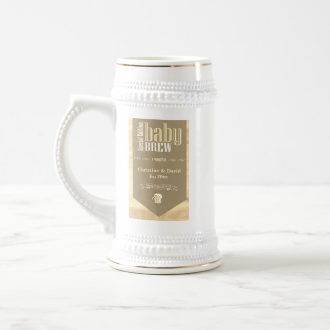 Caneca De Cerveja Rótulo personalizado de cerveja para bebês, Chá en (Esquerda)