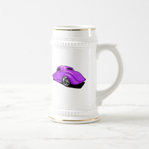 Caneca De Cerveja Roxo de Rod da rua