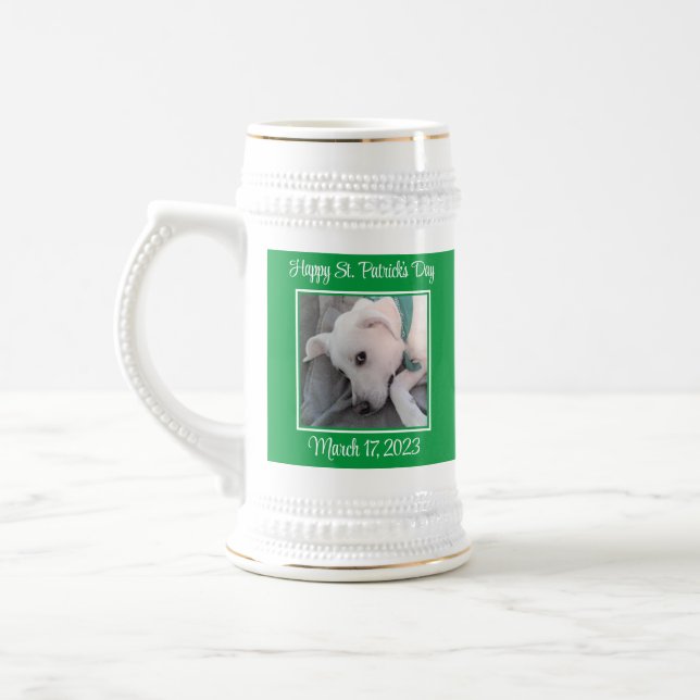 Caneca De Cerveja Rua de Fotografias Bonita, Cachorro Preguiçoso Ver (Esquerda)