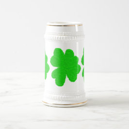 Caneca De Cerveja Rua de trevo sortudo, shamrock, dia de Patrick