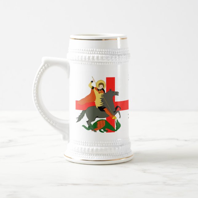 Caneca De Cerveja Rua George e Dragão e Cruz de Ruas George (Esquerda)