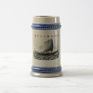 Caneca de cerveja runic da morte e da honra