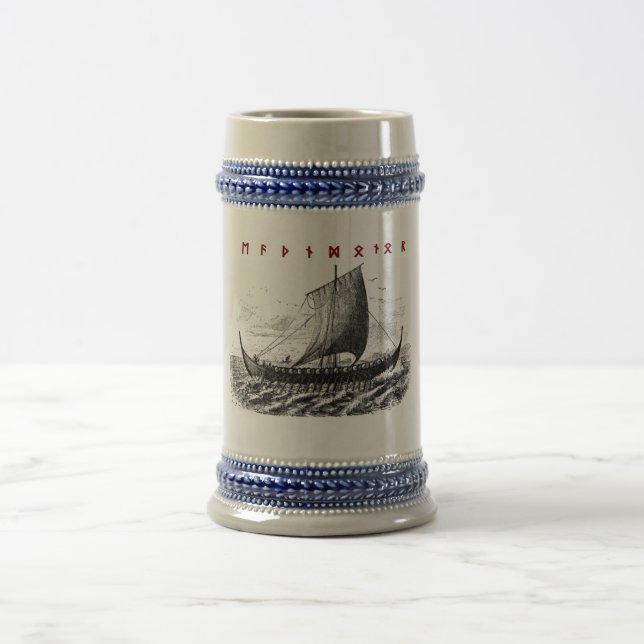 Caneca de cerveja runic da morte e da honra (Centro)