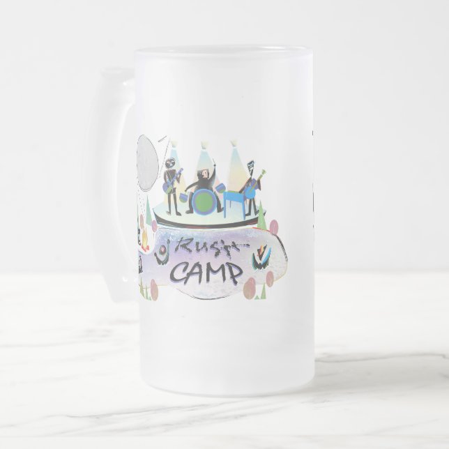 Caneca de cerveja RushCamp! (Frente Esquerda)