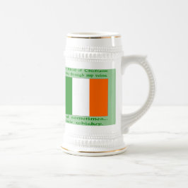 Caneca De Cerveja Sangue de Chefes Corre Nas Veias Às Vezes Uísque