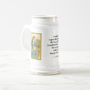 Caneca De Cerveja Santa Brígida da Irlanda (M 014, Texto Curto)