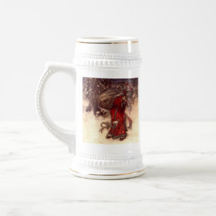 Caneca De Cerveja Santa Claus Arthur Rackham