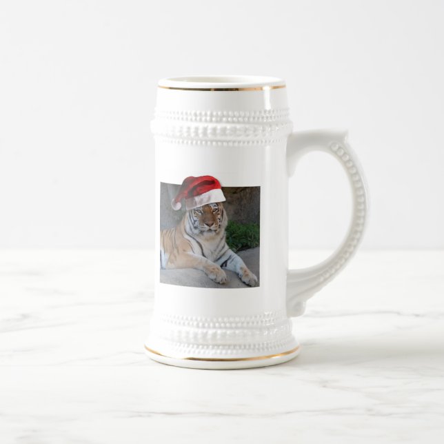 Caneca De Cerveja Santa Hat Bengal Tiger (Direita)