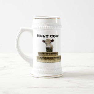 Caneca De Cerveja SANTAMENTE Vaca-você adiciona YEARS-MUG