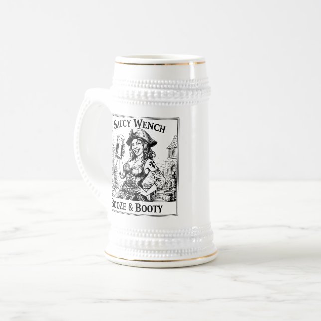 Caneca De Cerveja Saucy Wench (Frente Esquerda)
