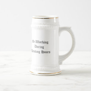 Caneca De Cerveja Saudações da Oktoberfest, Sem Trabalho Durante a B