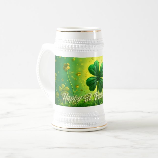 Caneca De Cerveja Saudações para a Rua. (Frente Esquerda)