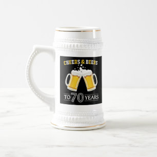 Caneca De Cerveja Saúde e Cervejas aos 70 anos