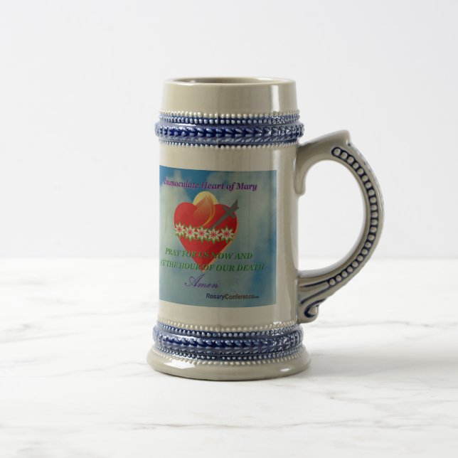 Caneca de cerveja Scapular verde do céu (Direita)