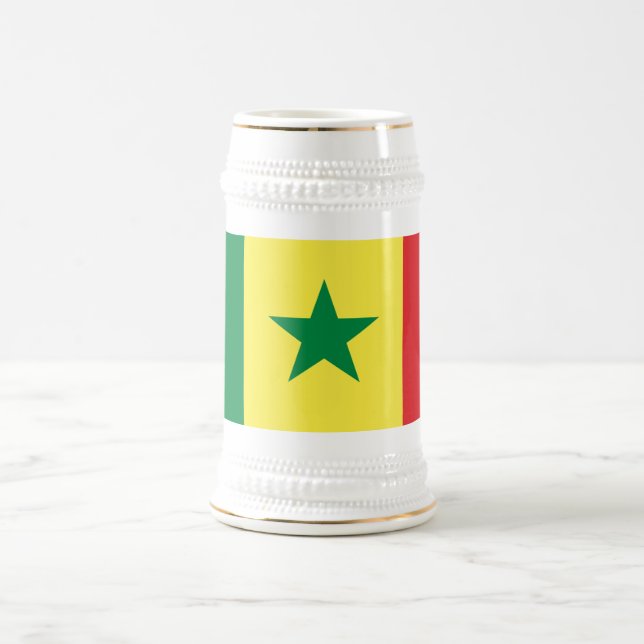 Caneca De Cerveja Senegal Flag (Centro)