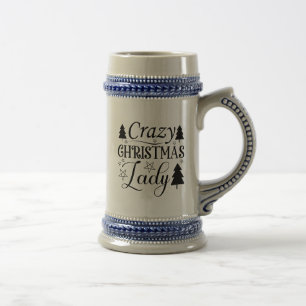 Caneca De Cerveja Senhorita Louca do Natal-45322