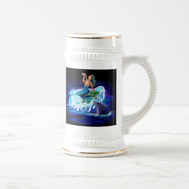 Caneca De Cerveja Sereia com golfinho (Direita)