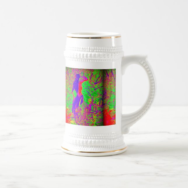 Caneca De Cerveja sereia hippie roxa-roxa (Direita)
