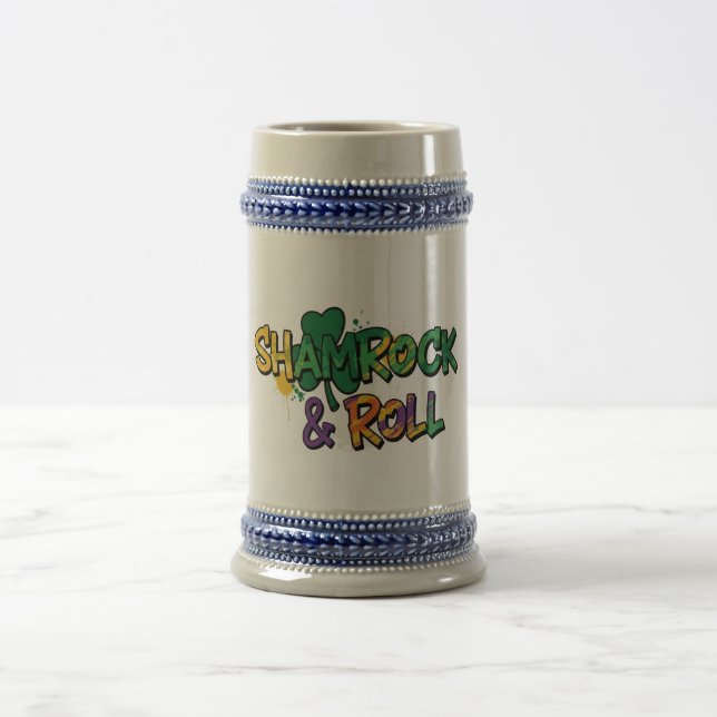 Caneca De Cerveja Shamrock and Roll Ruas. Dia de Patrick (Centro)
