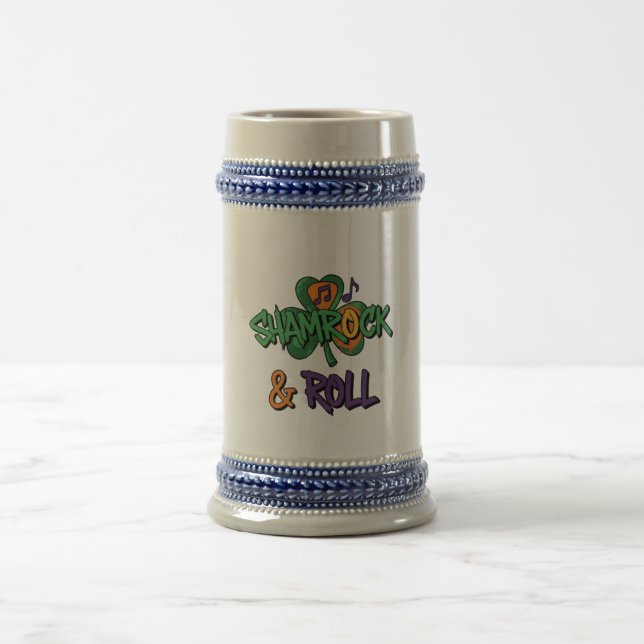 Caneca De Cerveja Shamrock and Roll Ruas. Dia de Patrick (Centro)