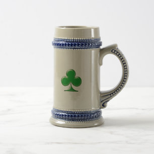 Caneca De Cerveja Shamrock Verde Irlandês do Dia de São Patrício