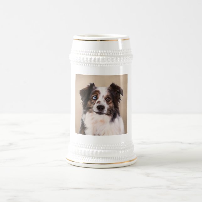 Caneca De Cerveja Shepherd Dog Art Red (Centro)