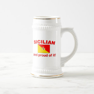 Caneca De Cerveja Siciliano orgulhoso